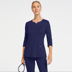 Jaanuu Scrub Top 3/4 sleeve